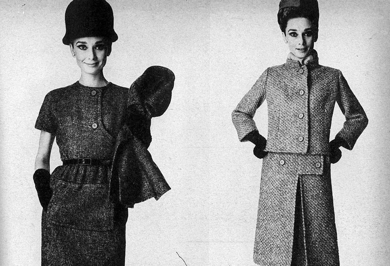 FINAL SALE Givenchy Haute Couture Tweed Jacket Audrey Hepburn Style, Circa 1958 For Sale 8