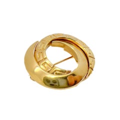 Vintage Givenchy Interlocking Circle Logo Brooch 1980s