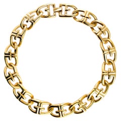 Vintage Givenchy Logo Link Necklace, 1990s
