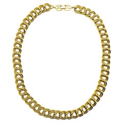 Vintage Givenchy Long Chunky Double Curb Chain 1980s