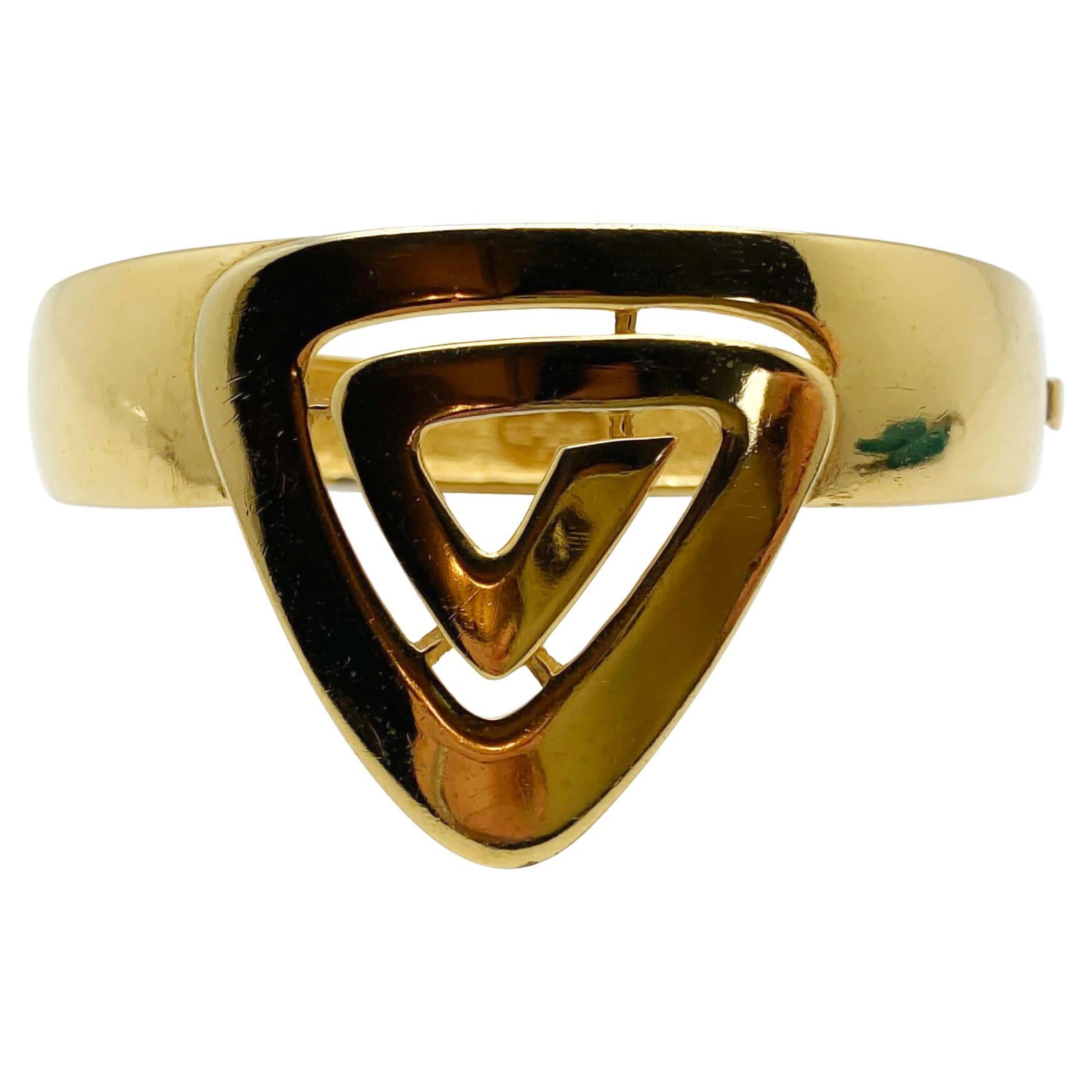 Vintage Givenchy Modernist Cuff Dated 1976 For Sale
