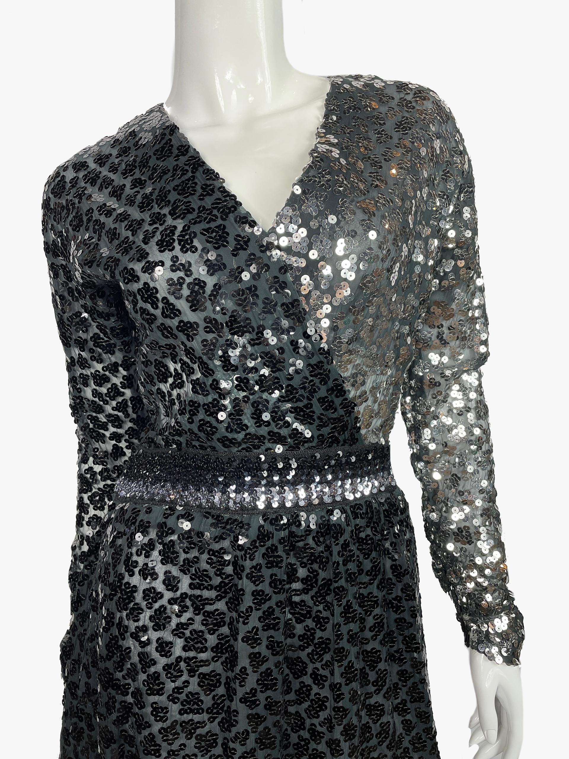 Black Vintage Givenchy Nouvelle Boutique Demi Couture A-line Dress, 1980s