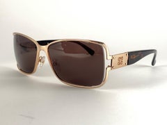 Vintage Givenchy Paris Gold & Tortoise Frame 2000'S  Sunglasses