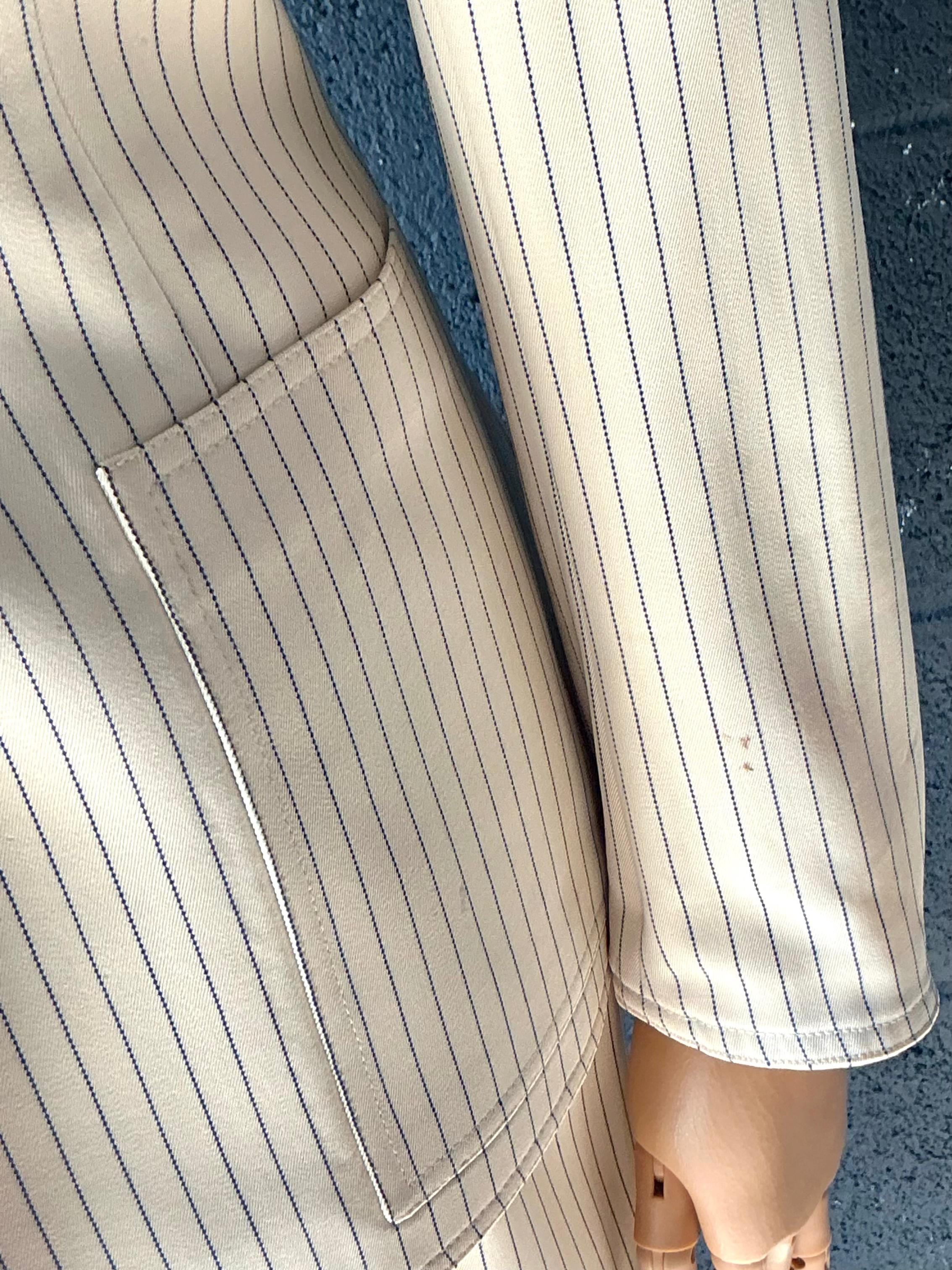 Conjunto de blazer a rayas Givenchy vintage en venta 1