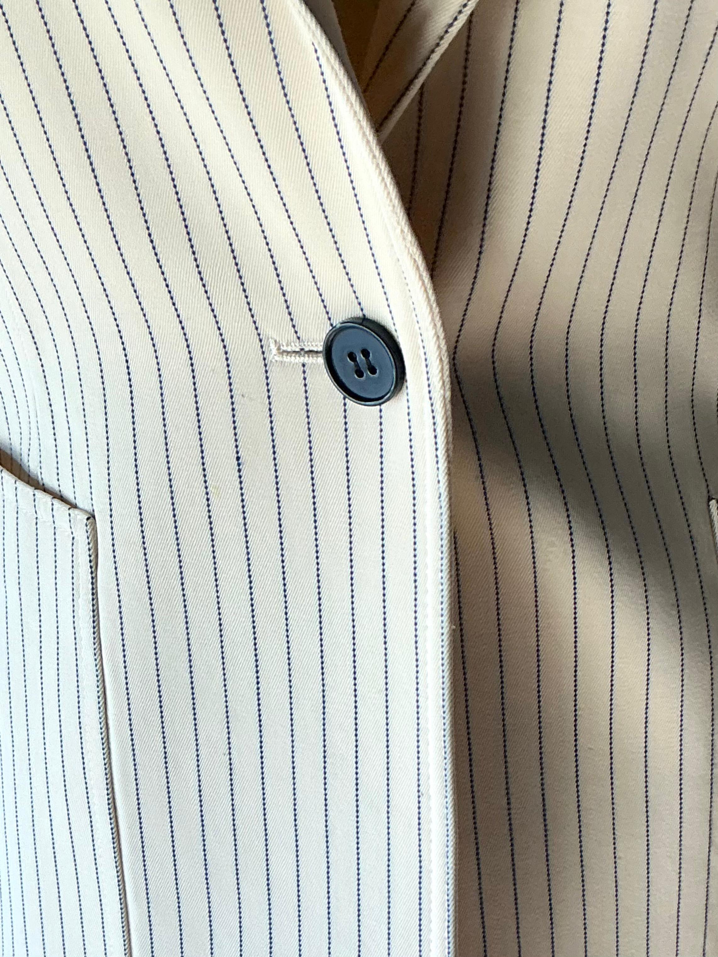 Conjunto de blazer a rayas Givenchy vintage en venta 2