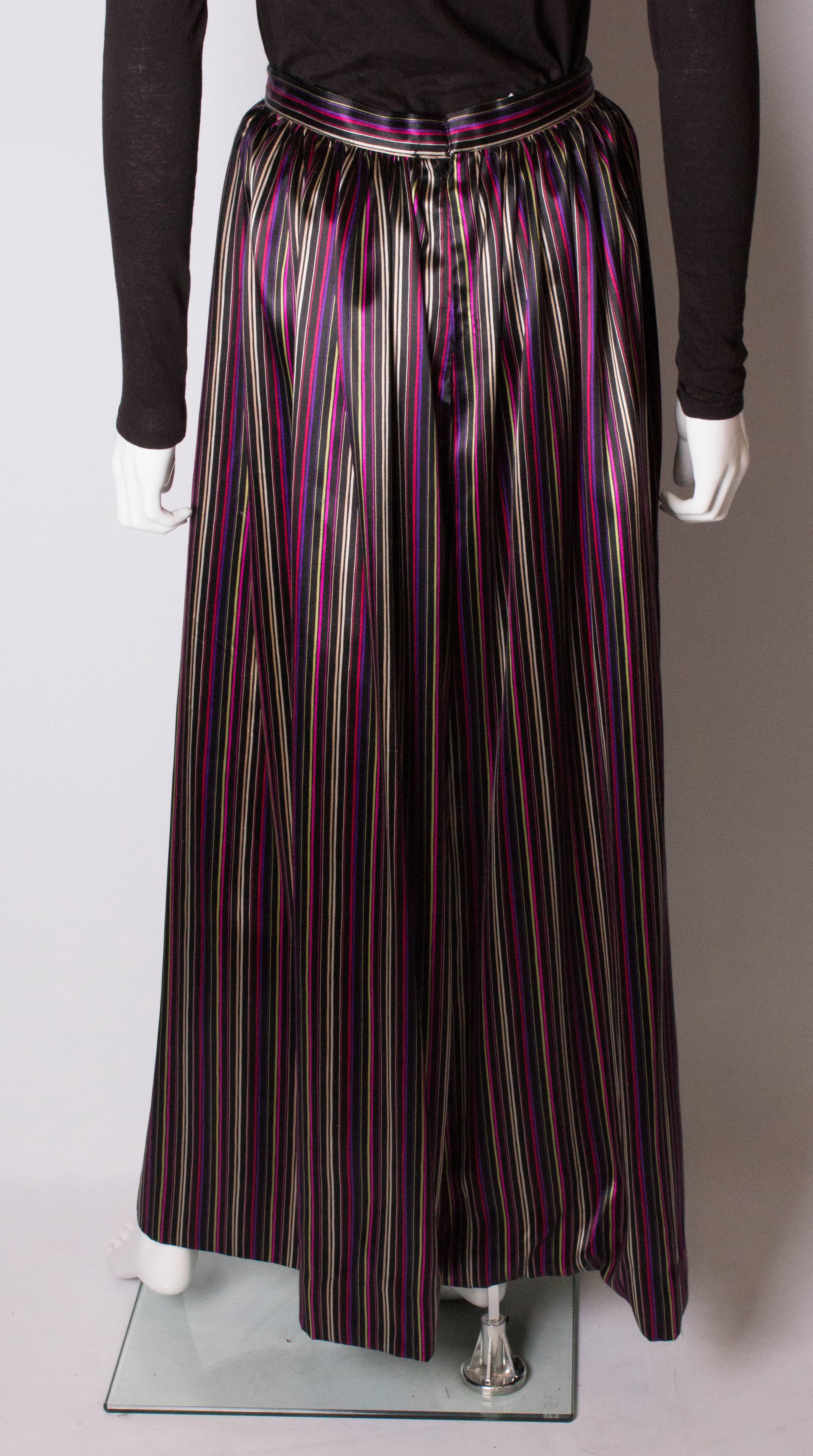 Vintage Givenchy Stripe Skirt For Sale 1