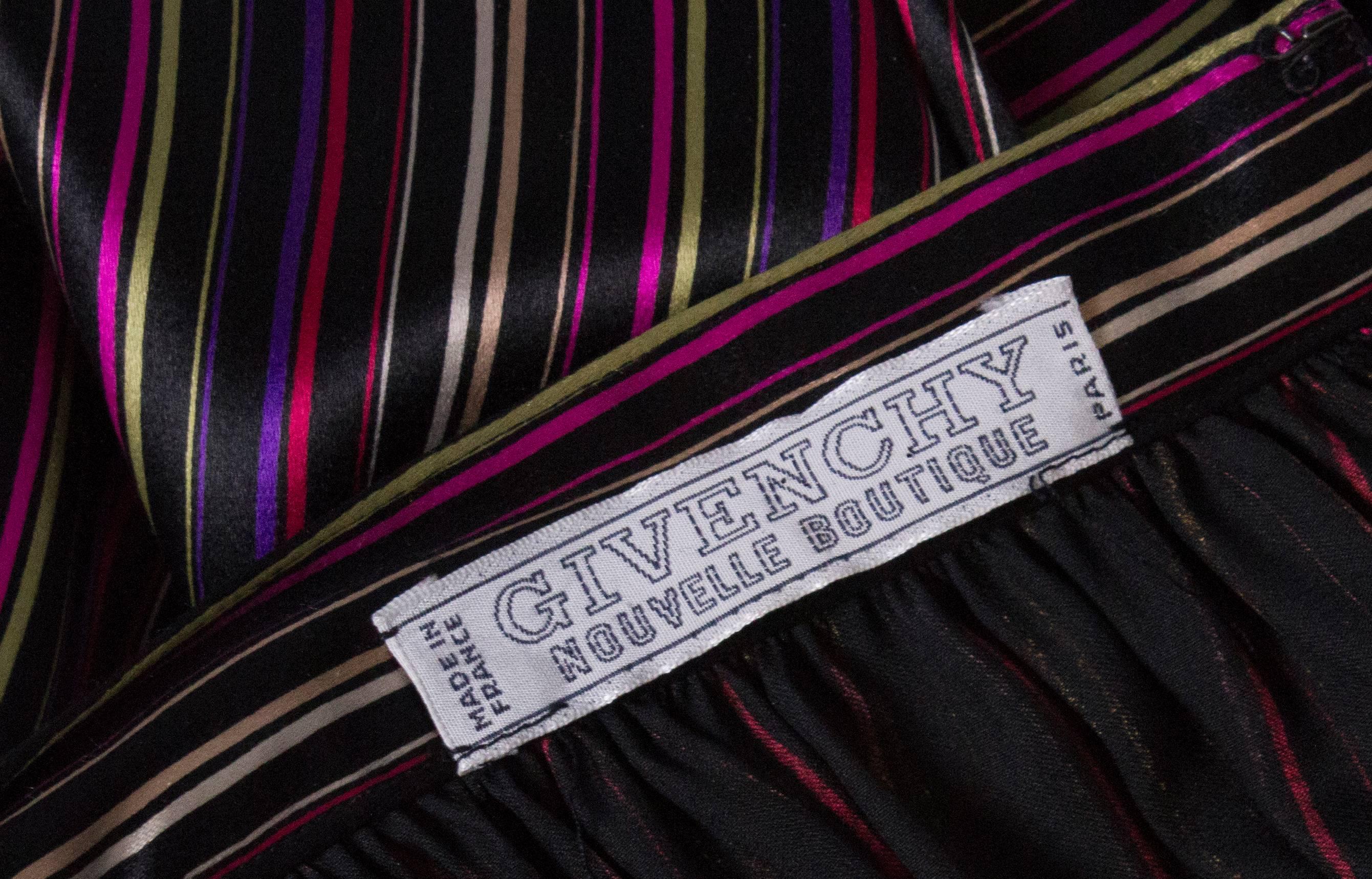 Vintage Givenchy Stripe Skirt For Sale 2