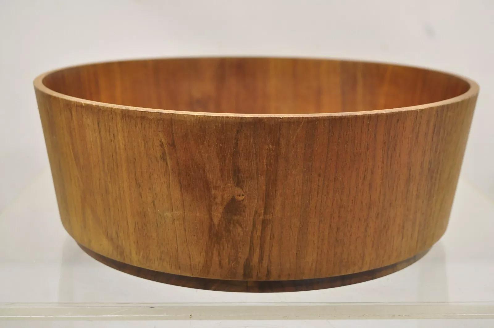 Juego de Ensaladera Vintage Gladmark Mid Century Danish Modern Staved Teak Desconocido en venta