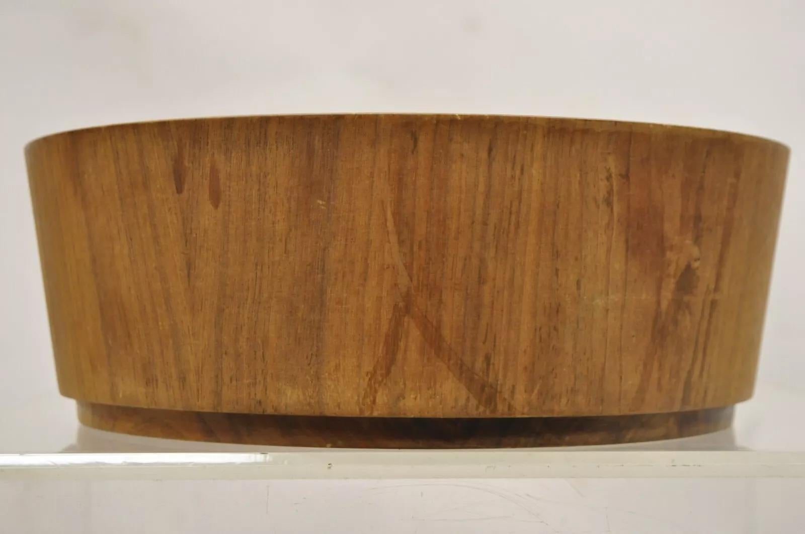 Juego de Ensaladera Vintage Gladmark Mid Century Danish Modern Staved Teak en Bueno estado para la venta en Philadelphia, PA