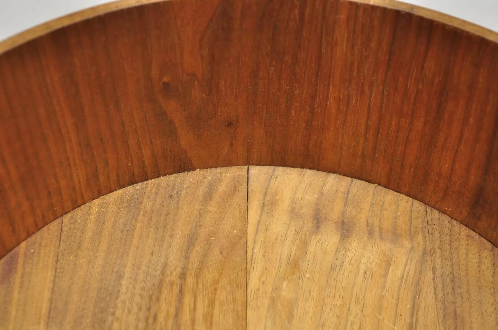 Juego de Ensaladera Vintage Gladmark Mid Century Danish Modern Staved Teak en venta 1