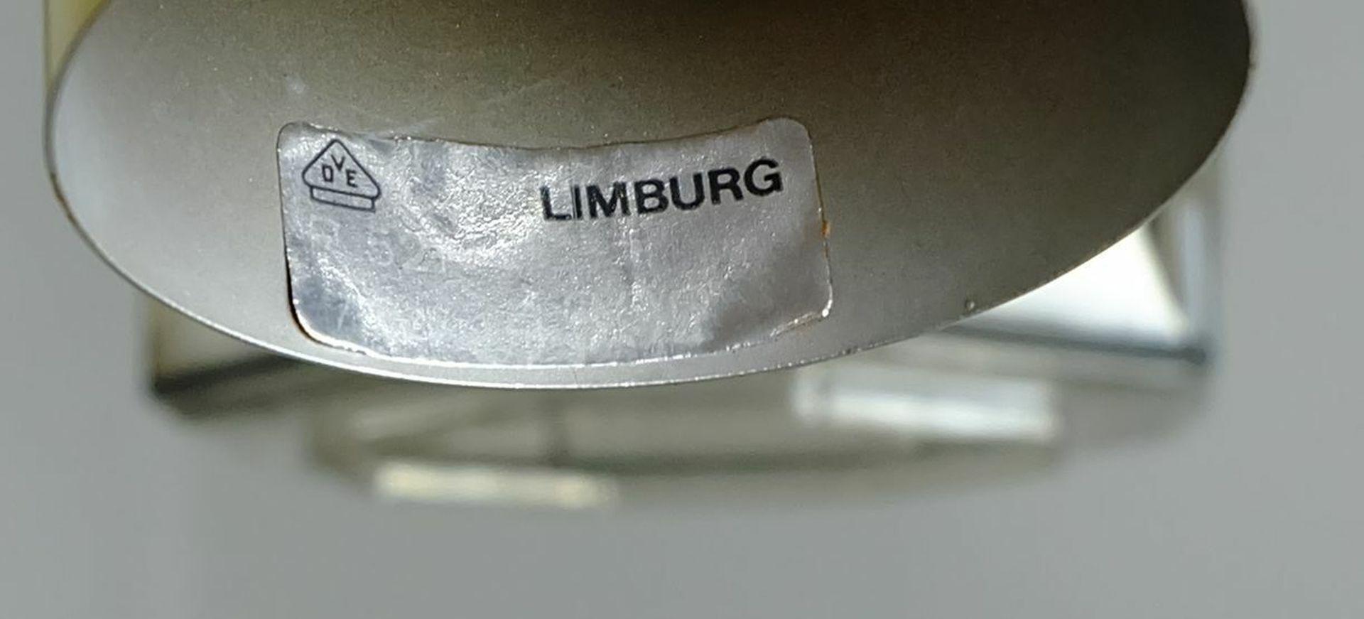 Mid-Century Modern Vintage Glashuette Limburg Hanging Lamp 1960s Octagonal Glass Shade