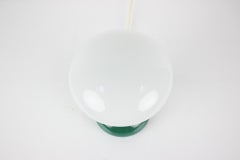 Vintage Glass and Ceramic Table Lamp Osvetlovaci Sklo Valasske Mezirici, 1970s