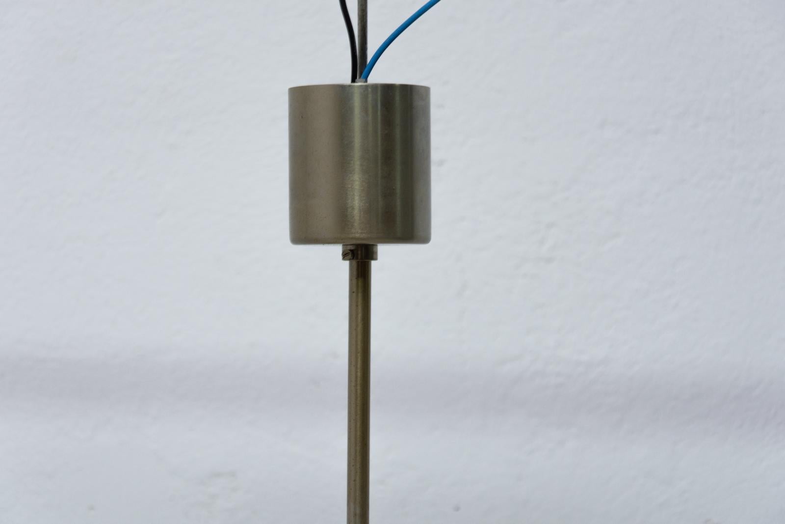 Lampe à suspension vintage en verre et acier chromé de Kamenick enov, 1970 en vente 6