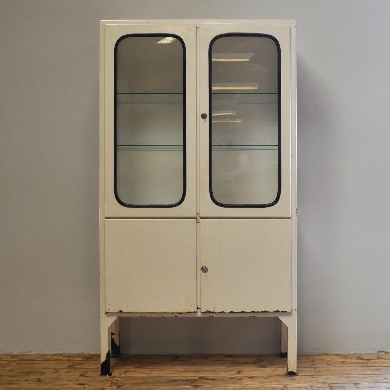 Vintage Glass and Iron Medicine 1970s at 1stDibs