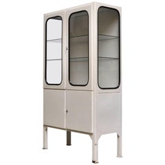 Vintage Glass and Iron Medicine Cabinet, 1970s