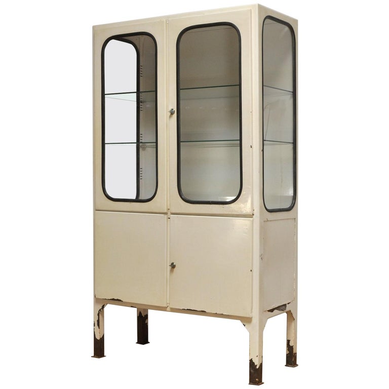 Vintage Glass and Iron Medicine 1970s at 1stDibs