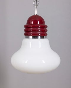 Vintage-Pendelleuchte „Arianna“ aus Glas und Metall von Piero Brombin für Artemide