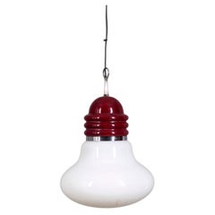 Vintage-Pendelleuchte „Arianna“ aus Glas und Metall von Piero Brombin für Artemide