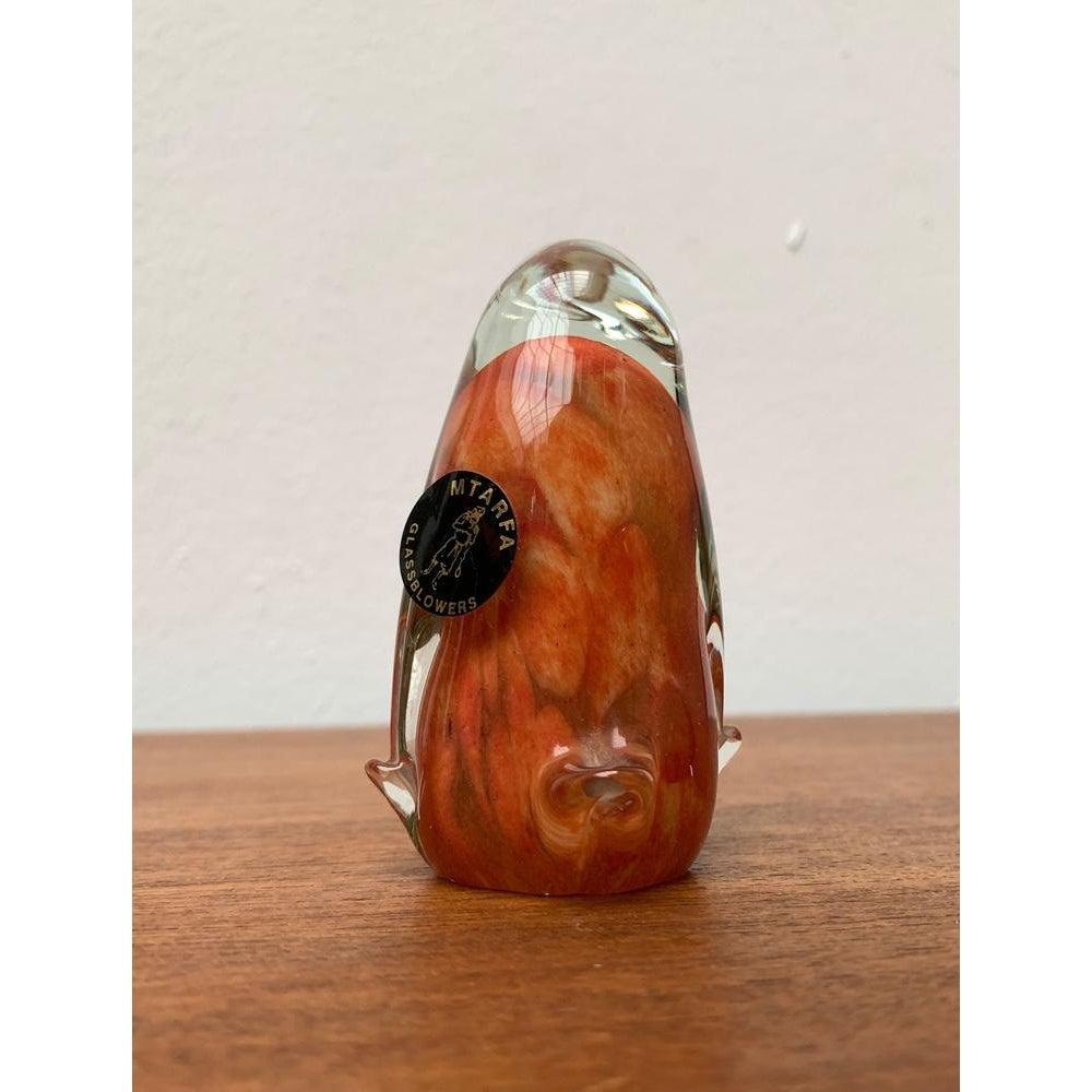 Escultura pingüino animal de vidrio vintage de Mtarfa Glassblowers en venta 4