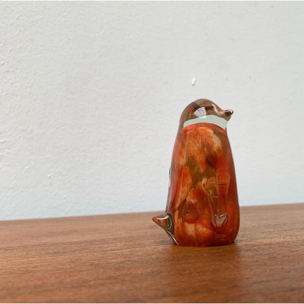 Escultura pingüino animal de vidrio vintage de Mtarfa Glassblowers en venta 3