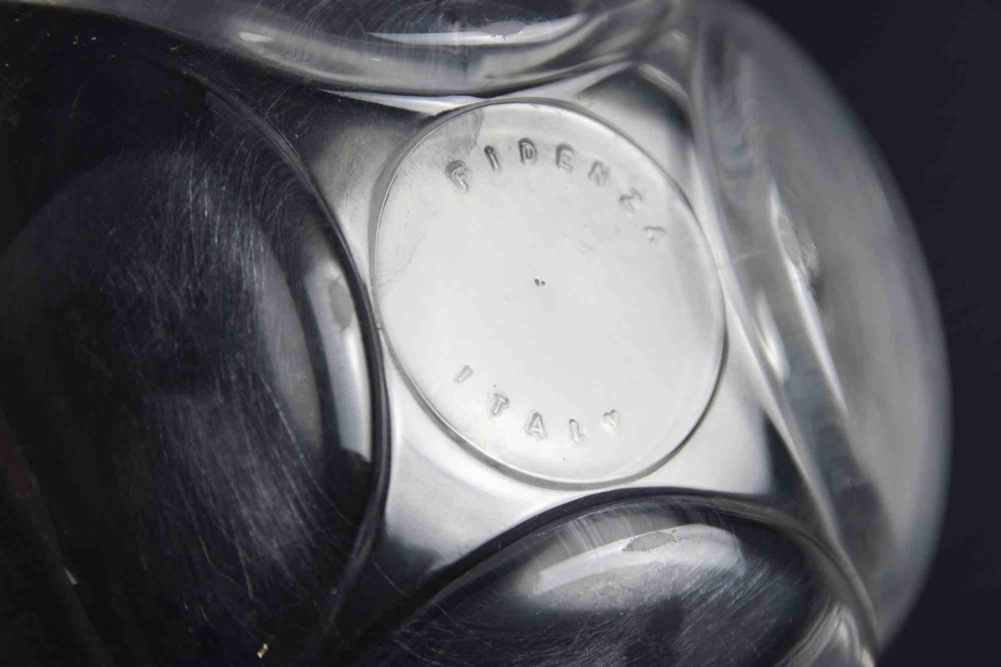 Cenicero vintage de cristal, años 70 Italiano en venta
