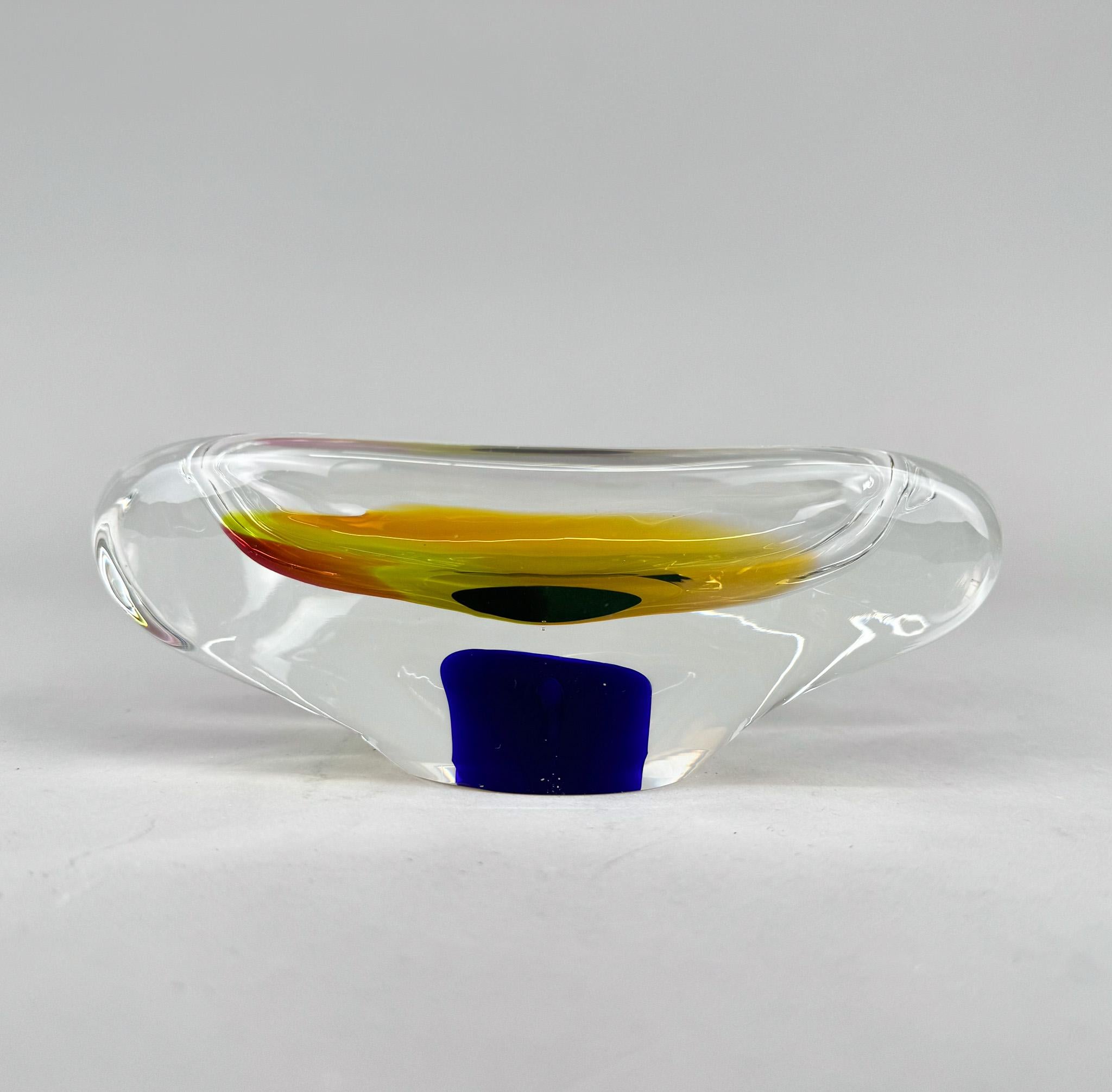 Cendrier de Josef Rozinek pour Novy Bor Glassworks, années 1960 en vente 3