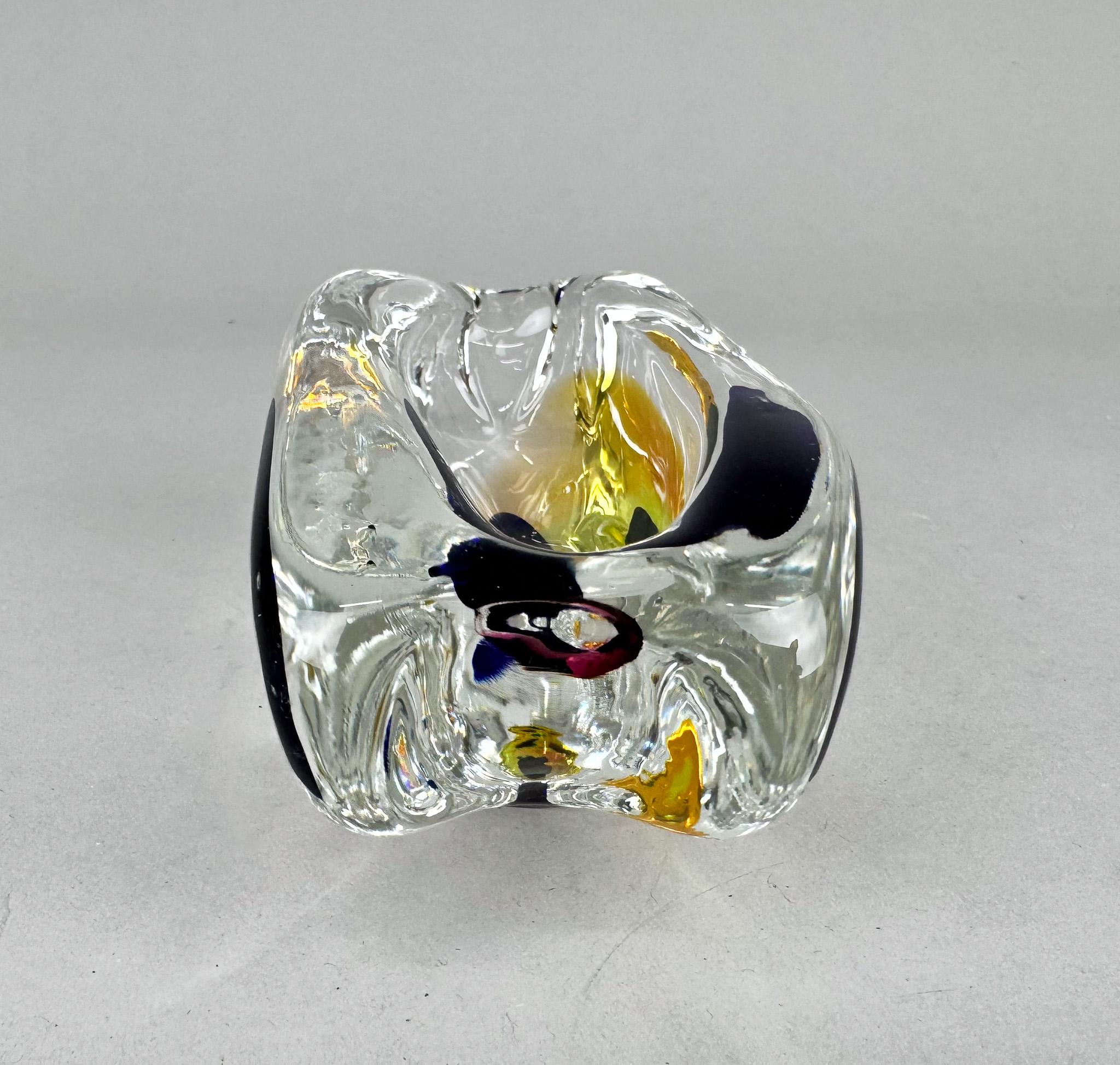 Cendrier de Josef Rozinek pour Novy Bor Glassworks, années 1960 en vente 1