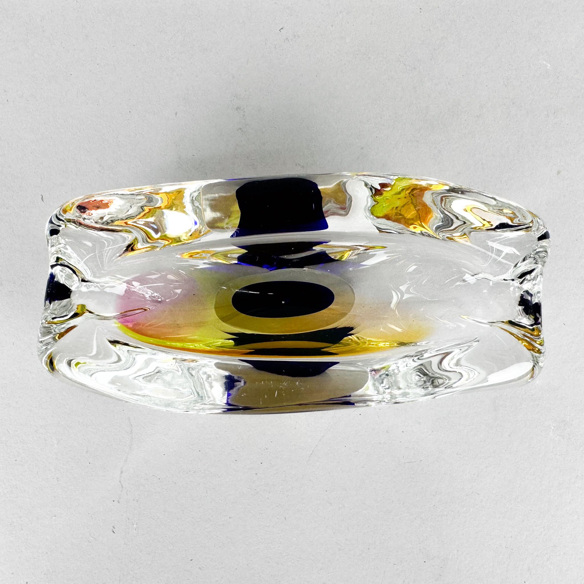 Cendrier de Josef Rozinek pour Novy Bor Glassworks, années 1960 en vente 2