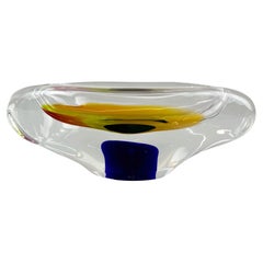Vintage-Aschenbecher aus Glas von Josef Rozinek für Novy Bor Glassworks, 1960er Jahre