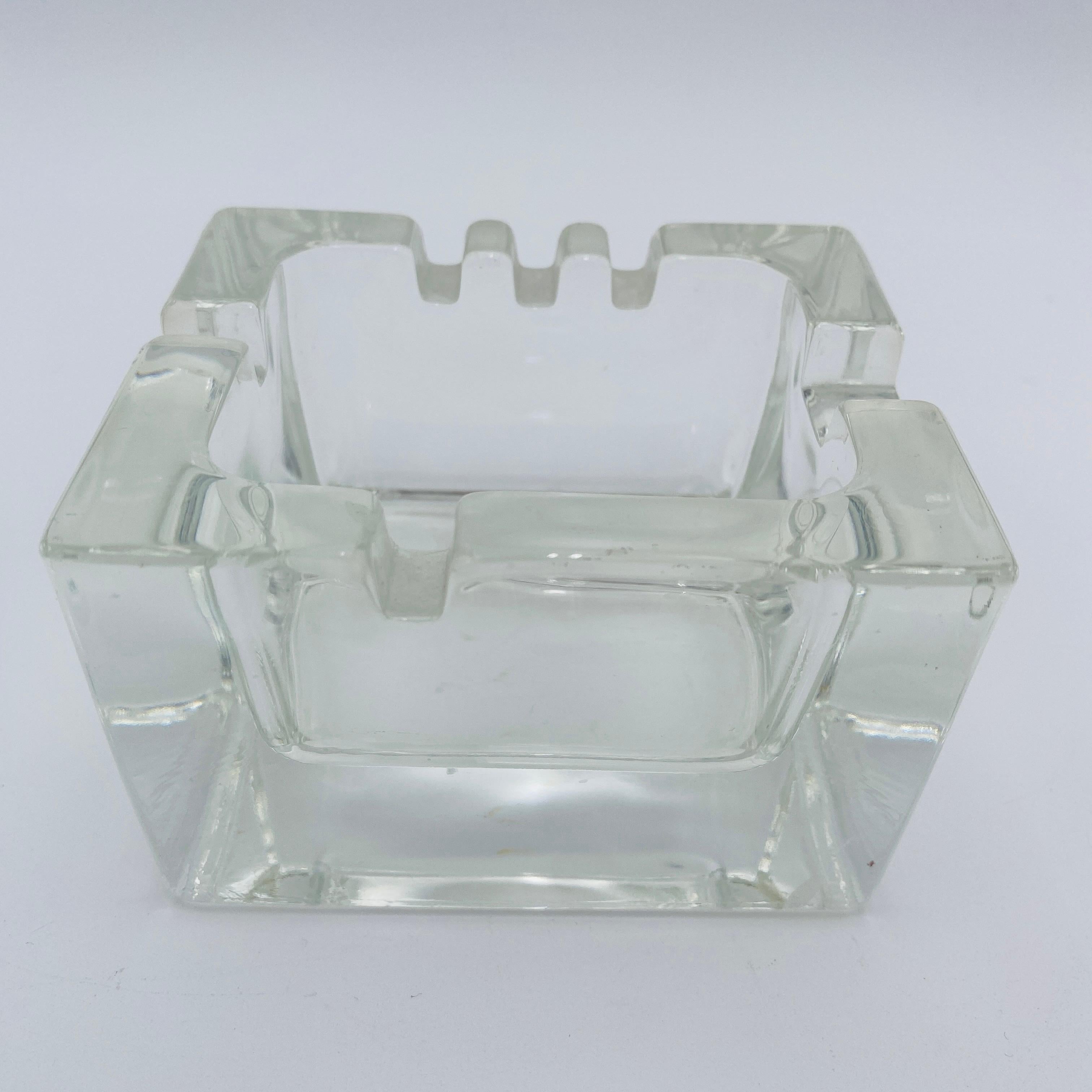 Cenicero de cristal vintage de Kaj Franck, Finlandia, años 60 en venta 2