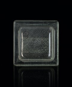 Vintage Glass Ashtray by Saint Gobain, 1950s