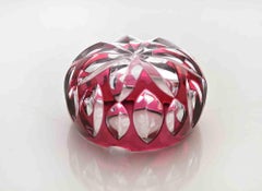 Vintage Glass Ashtray by Val Saint Lambert, 1970s