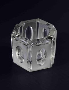 Vintage Glass Ashtray, Italy, 1970s