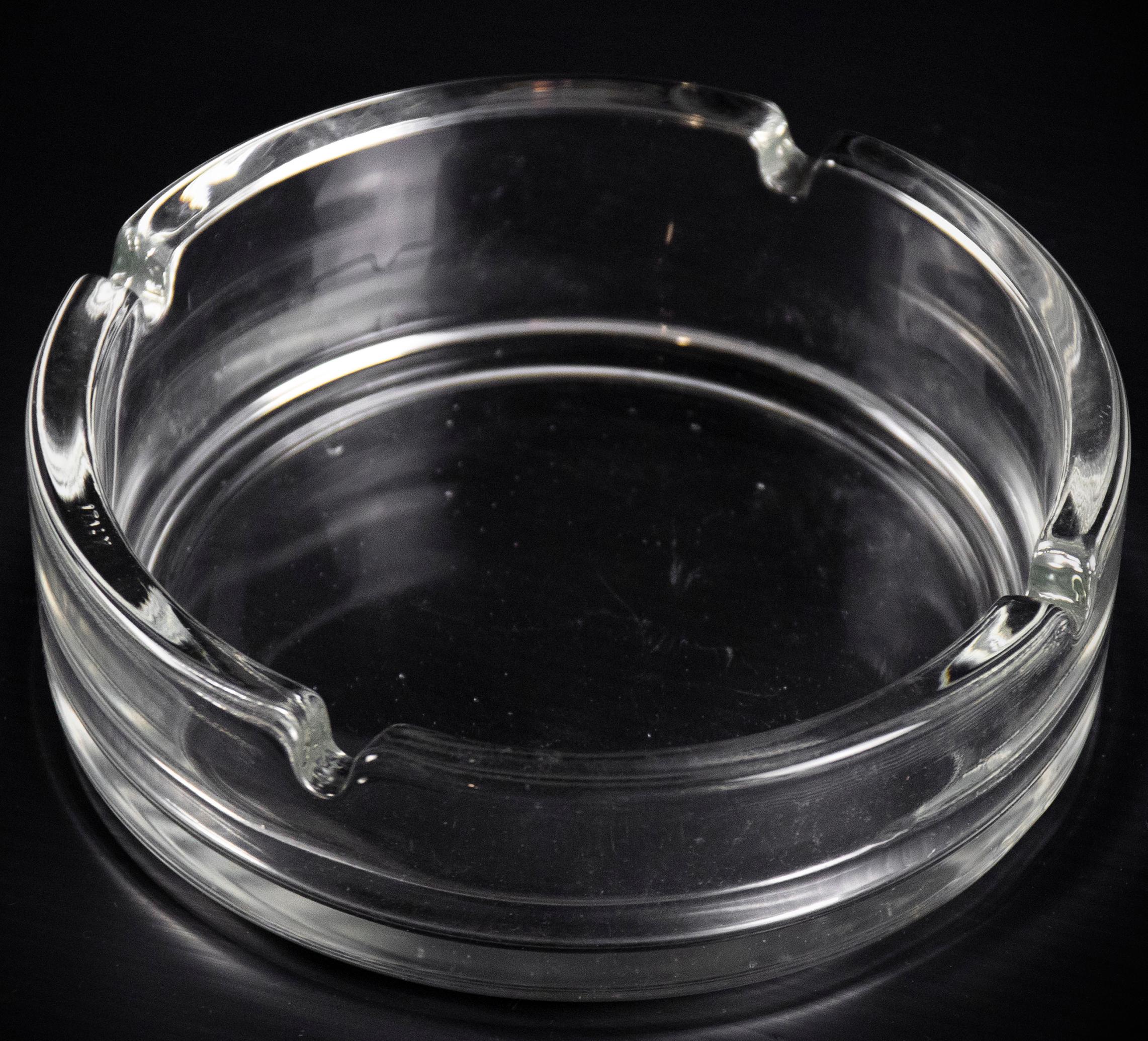 Italian Vintage Glass Ashtray, Italy, 1970s For Sale