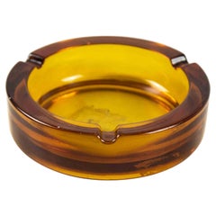 Vintage Glass Ashtray, Italy, 1970s
