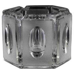 Cenicero vintage de cristal, Italia, años 70