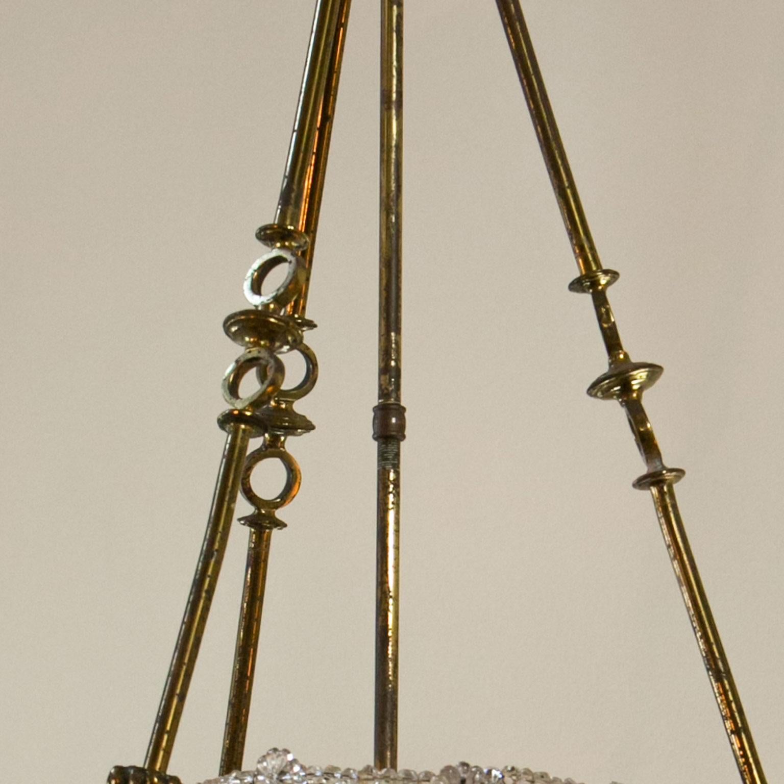 vintage basket chandelier