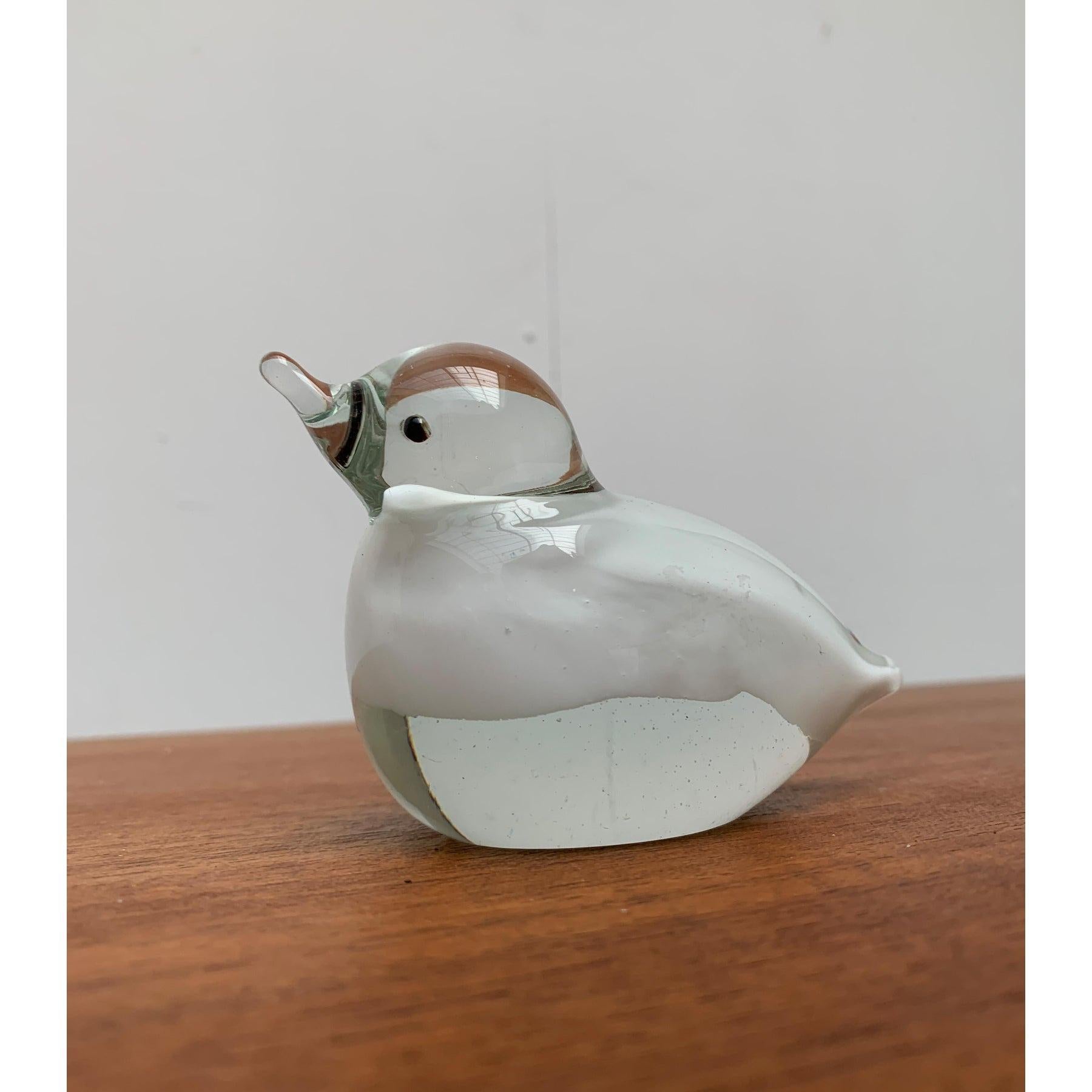 Scultura di uccelli in vetro vintage in vendita 1