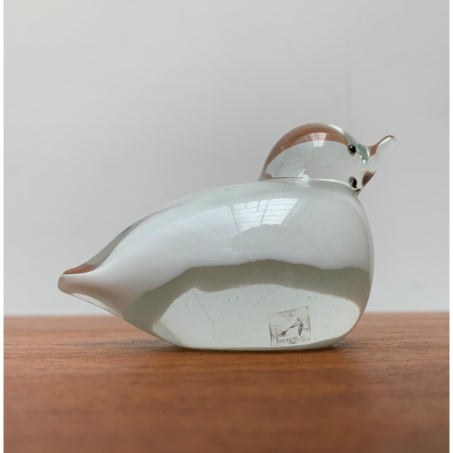 Scultura di uccelli in vetro vintage in vendita 3