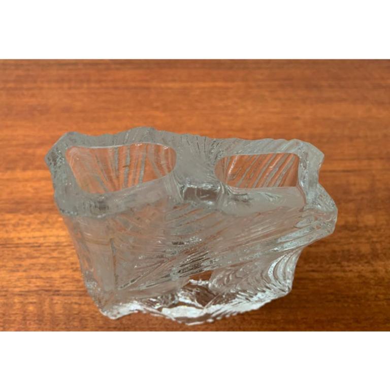 Vintage Glass Block Vase, 1970s For Sale 6