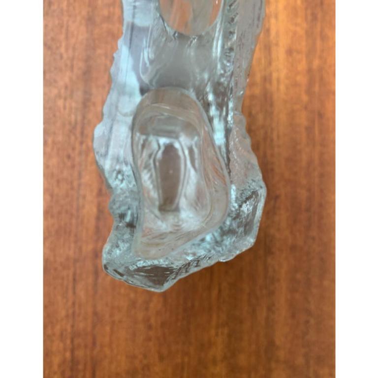 Vintage Glass Block Vase, 1970s For Sale 8