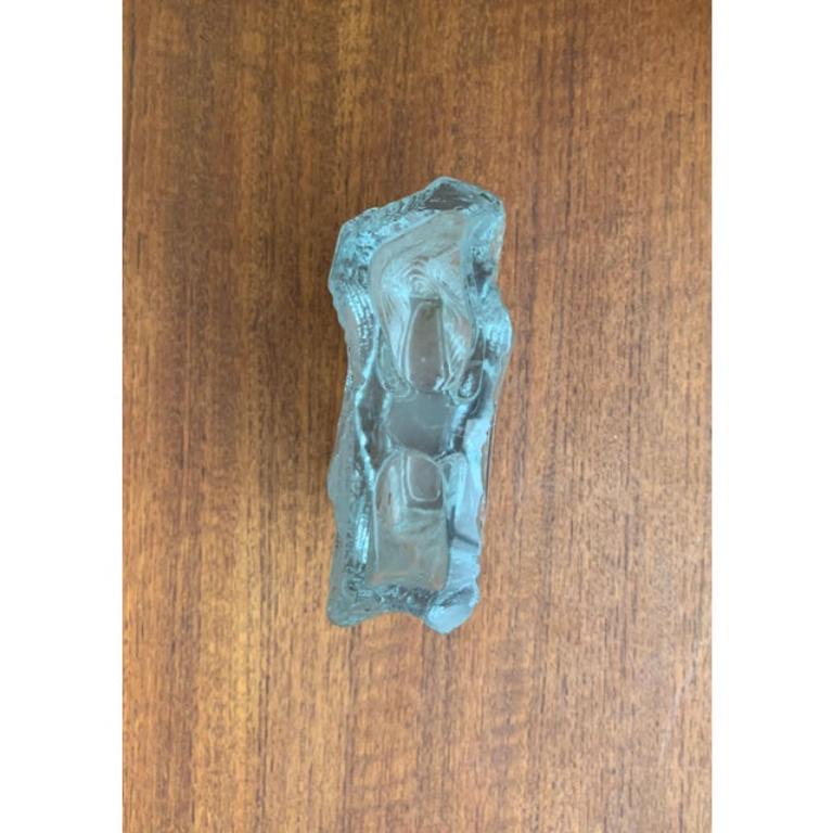 Vintage Glass Block Vase, 1970s For Sale 2