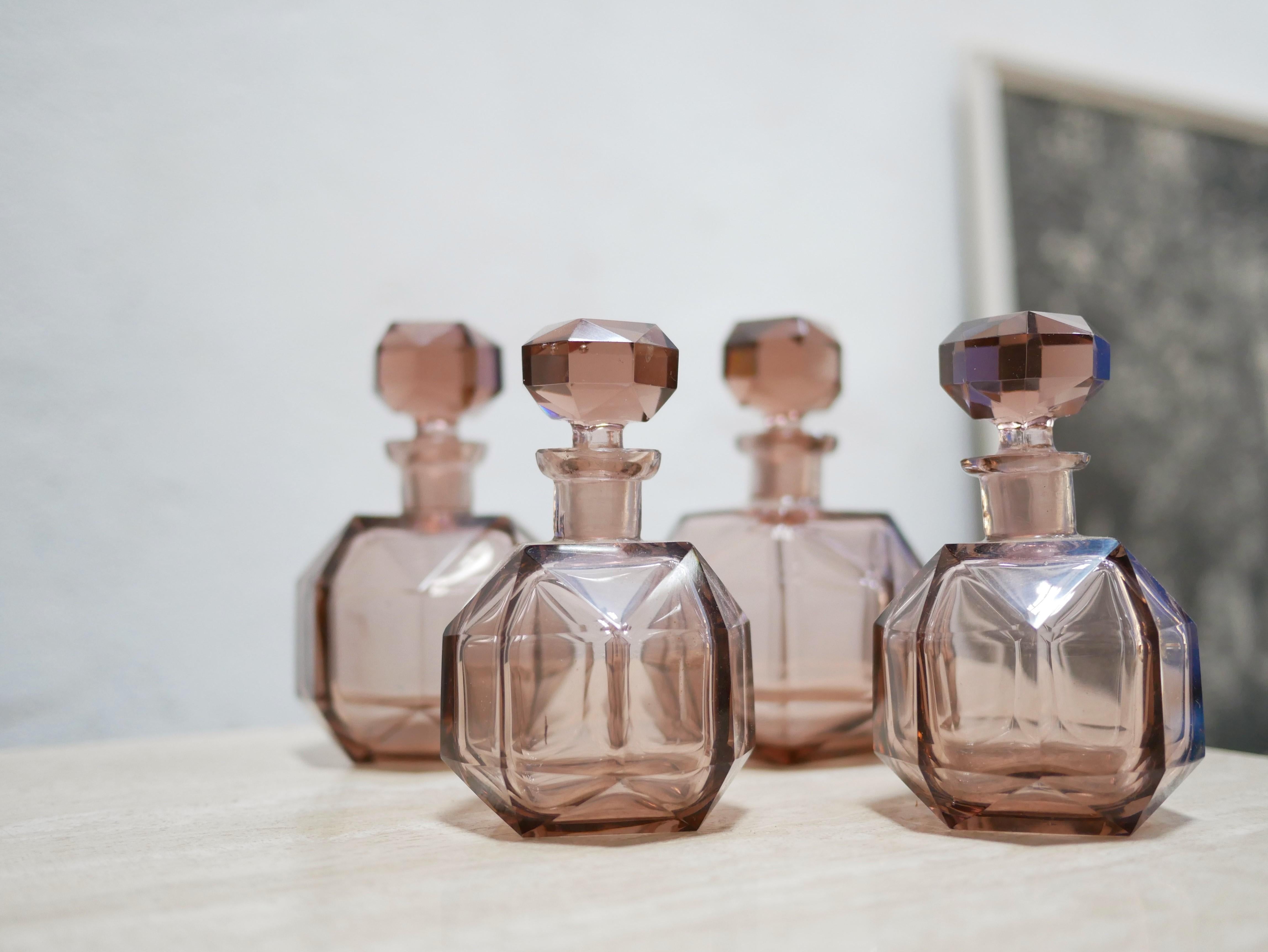 Botella de cristal vintage en venta 4