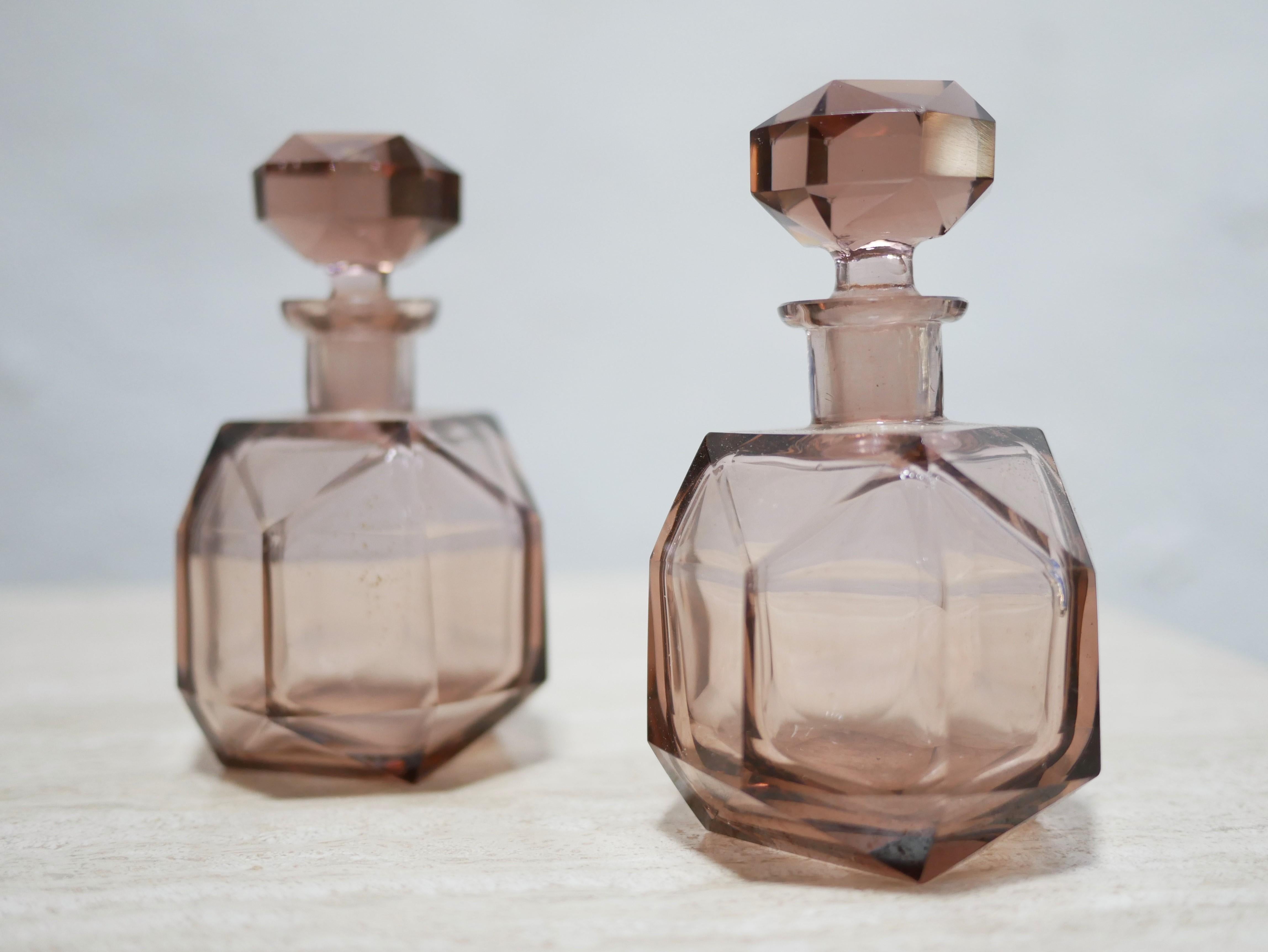 Botella de cristal vintage en venta 2