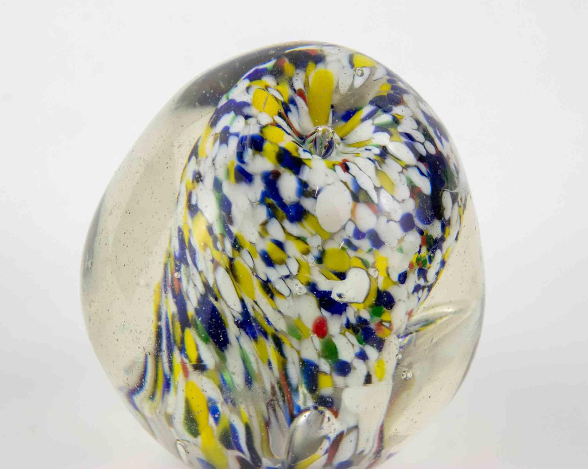 European Vintage Glass Bowl, 1970s For Sale