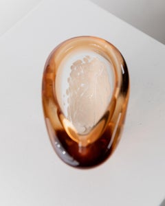 Cendrier vintage en verre - Pavel Stejskal for Beranek Skrdlovice Czech Glass