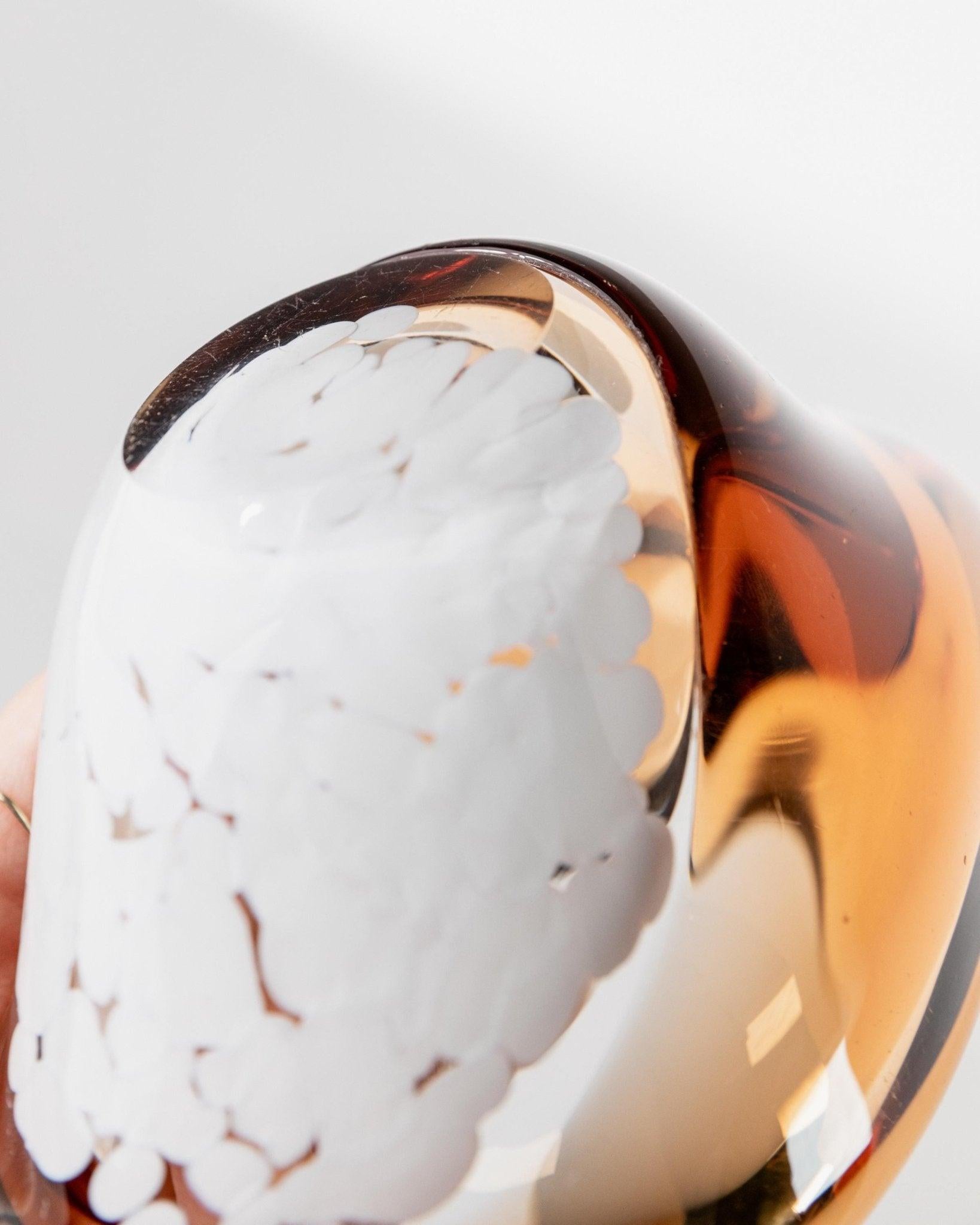 Vintage Glass Bowl Ashtray - Pavel Stejskal for Beranek Skrdlovice Czech Glass For Sale 4