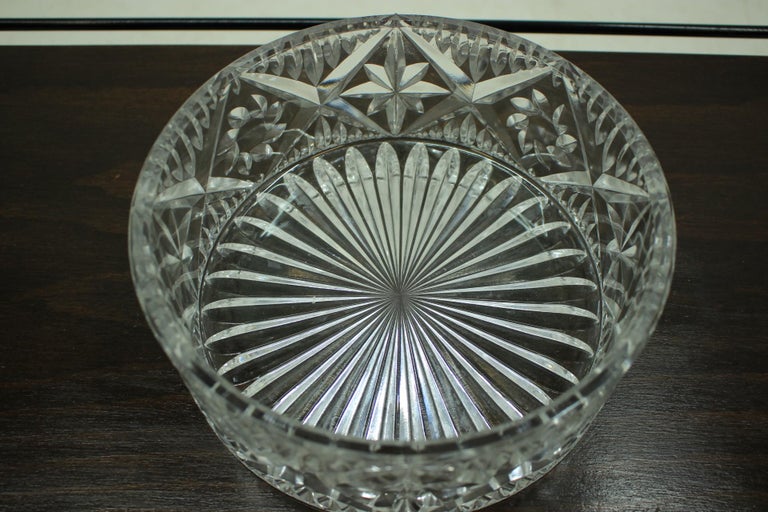 Czech Vintage Glass Bowl by Bohemia Glass, 1970s For Sale