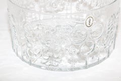 Ciotola di vetro vintage "Flora" di Italglass Corp. Soffiato a bocca anni '60