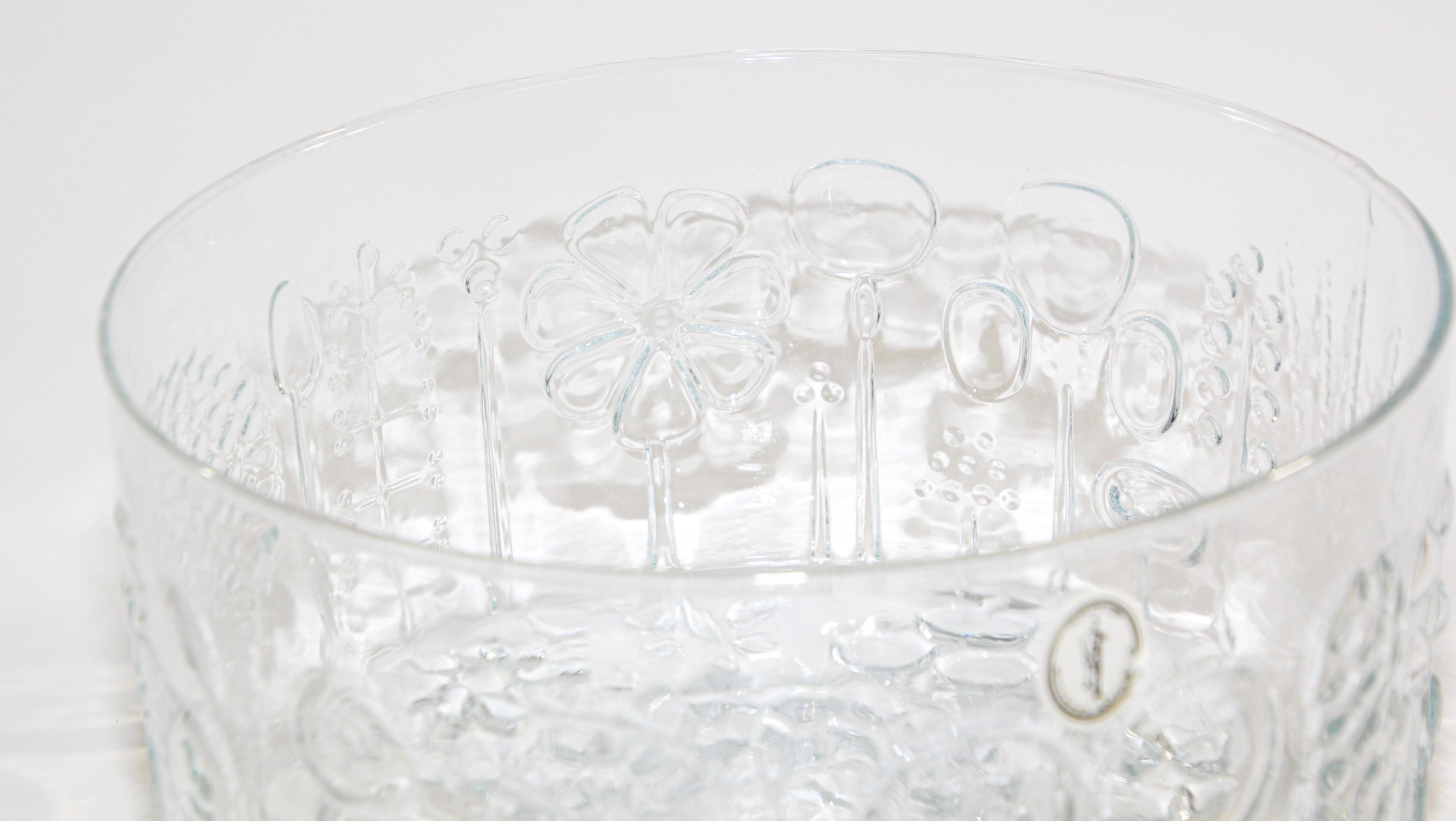 vintage clear glass bowl